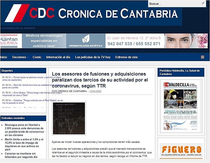 Los asesores de fusiones y adquisiciones paralizan dos tercios de su actividad por el coronavirus, segn TTR